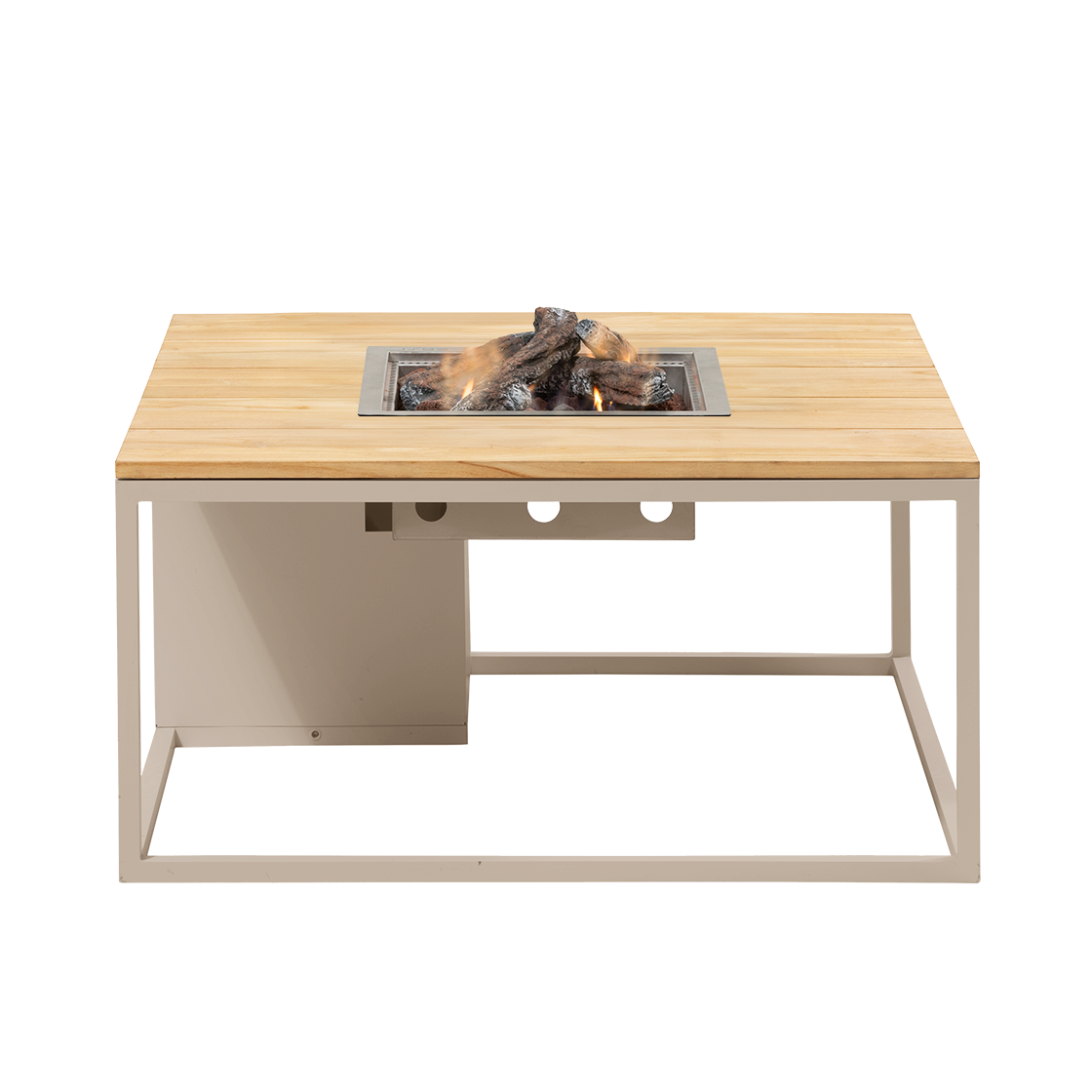 Cosi Firetable Cosiloft 100 Sandy Beige / Teak