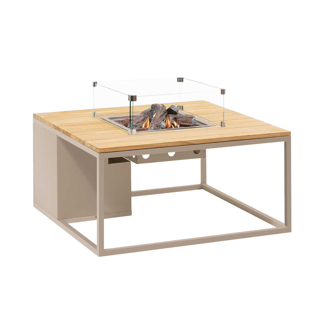 Cosi Firetable Cosiloft 100 Sandy Beige / Teak