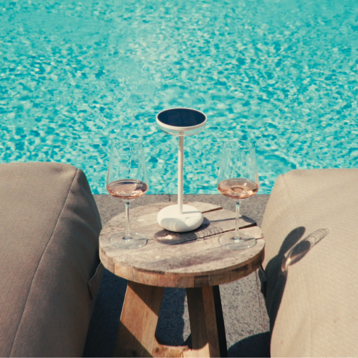 ZOLUNA Solar Table Lamp Bobbie White