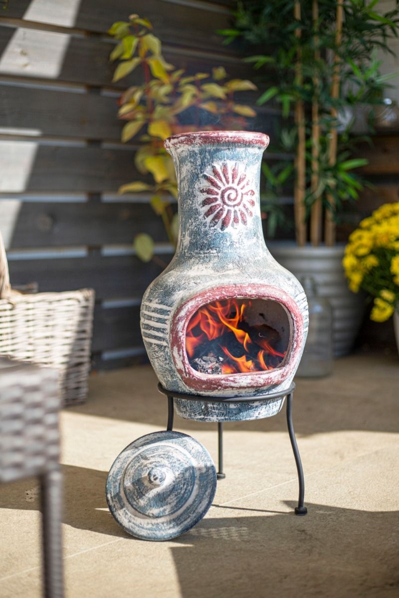 La Hacienda Swirl Small Mexican Fireplace