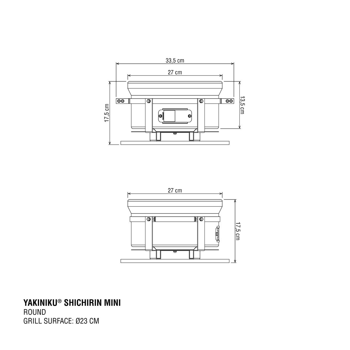 YAKINIKU table grill Shichirin MINI round 
