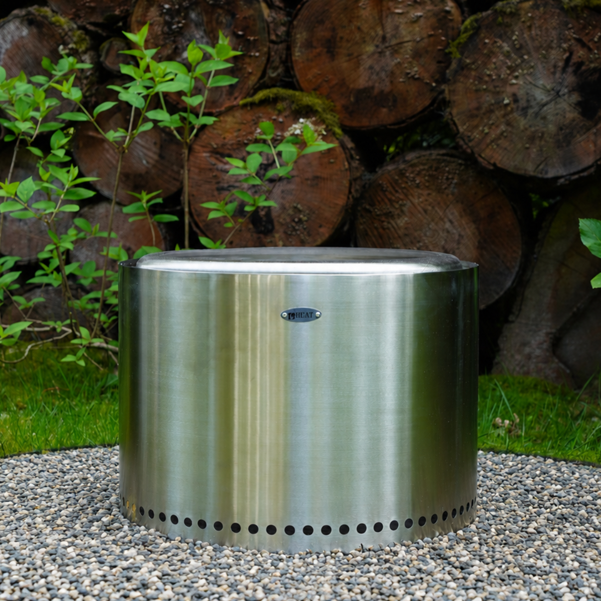 HEAT Smokeless Fire Pit Rokfri Xlarge Stainless Steel