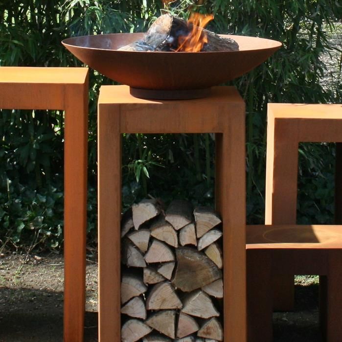 FORNO Base Open CortenSteel