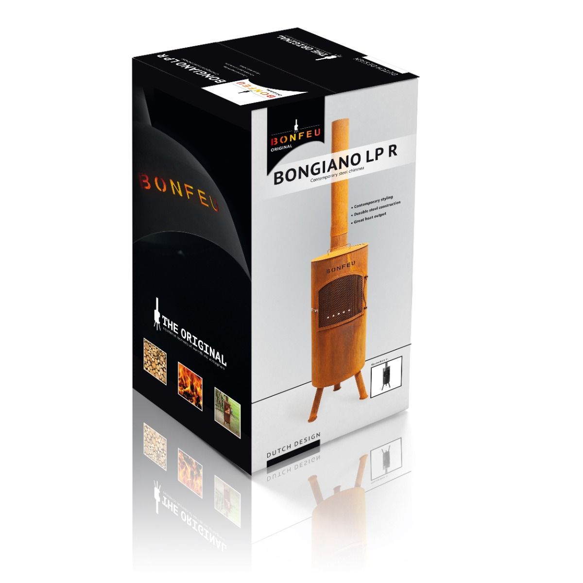BonFeu BonGiano LP Corten Fireplace