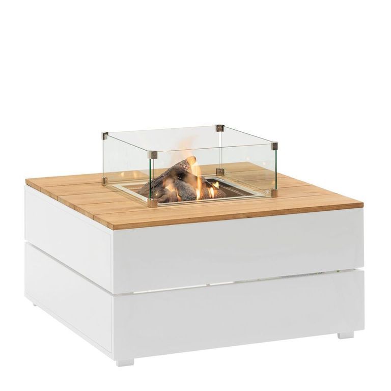 Cosi Fire Table Cosipure 100 White/Teak