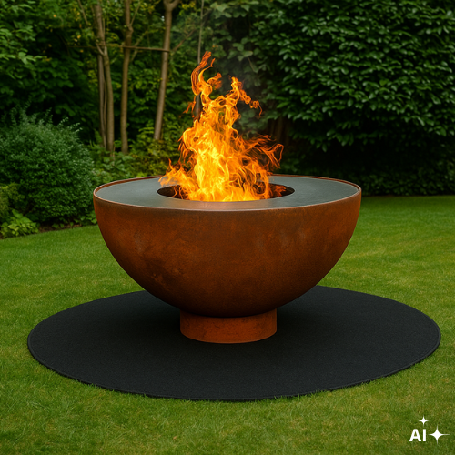 HEAT Gystad Fire Pit with Plancha Ø60 cm