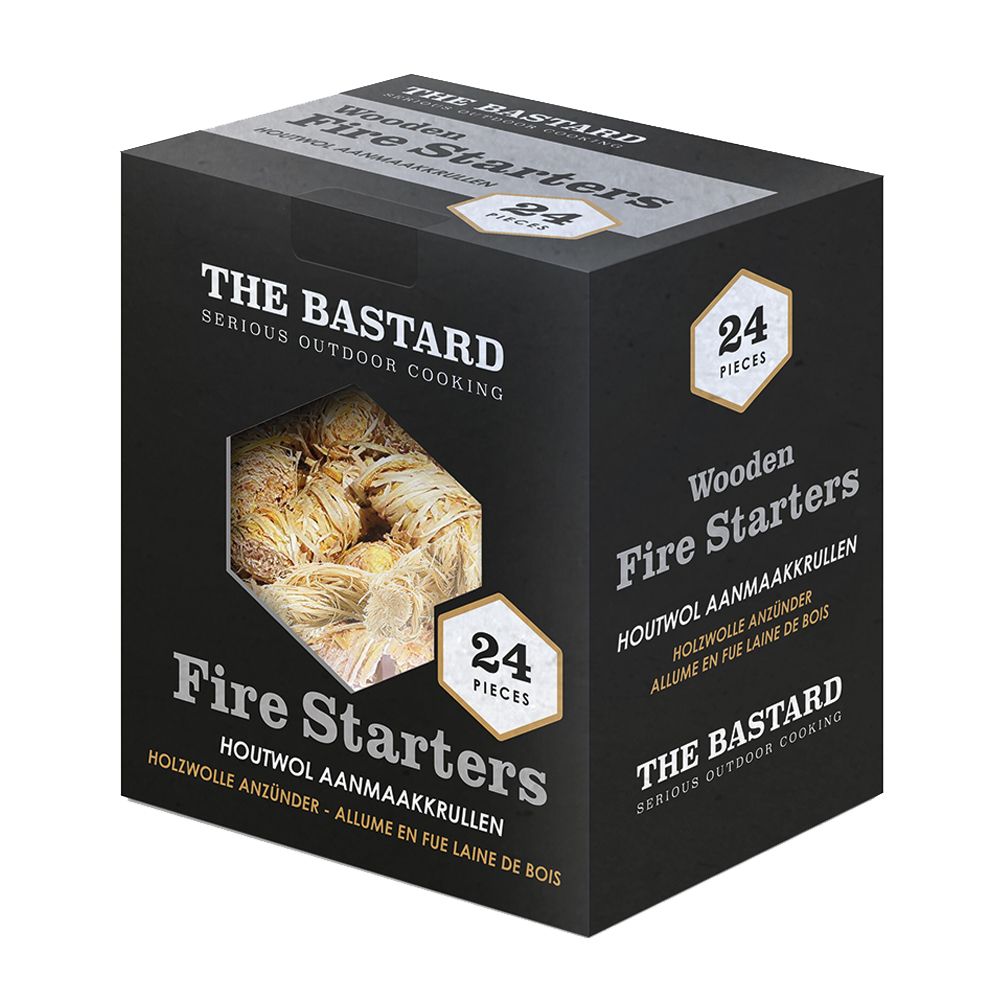 The Bastard Wooden Fire Starters 24 pcs.  | 350gr