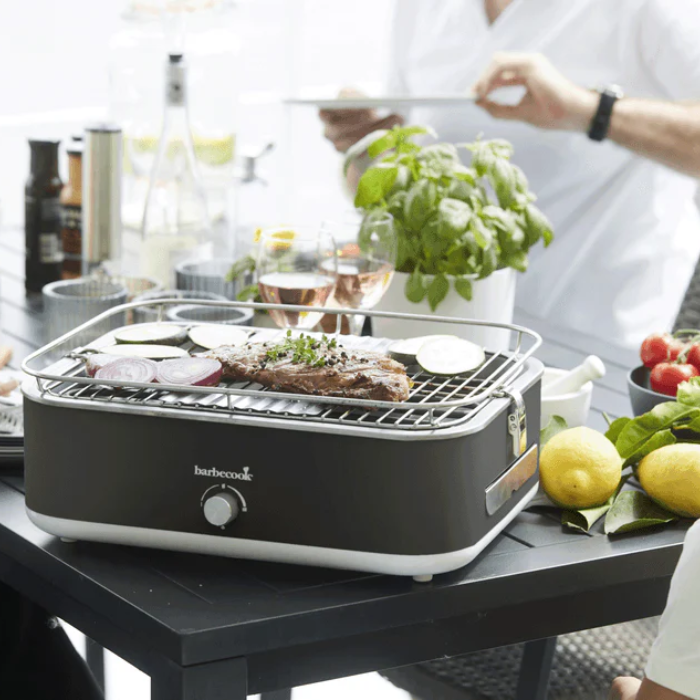 Barbecook E-Carlo Electric Table Grill Grey