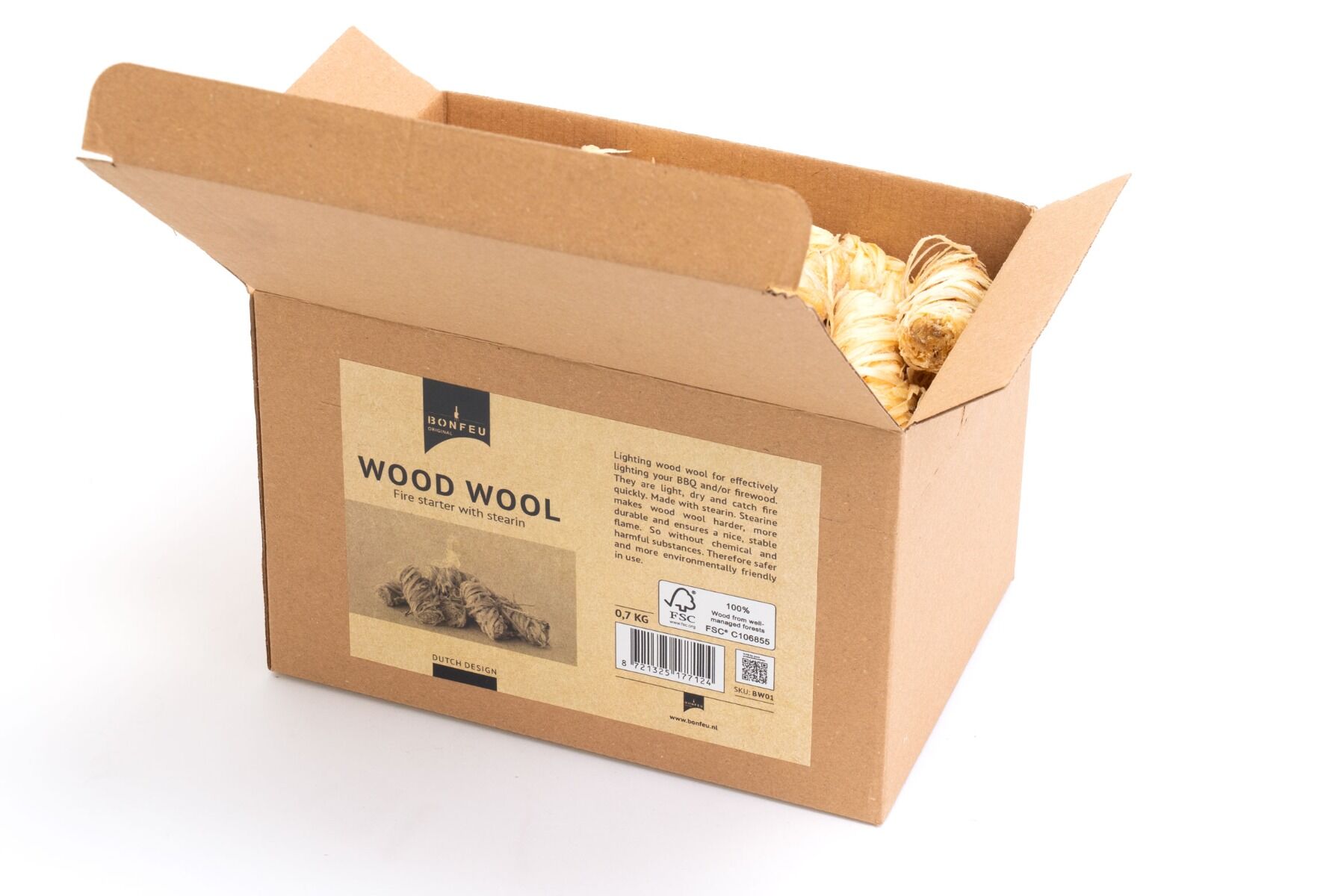 BonFeu Wood Wool Firelighters 0,7 kg