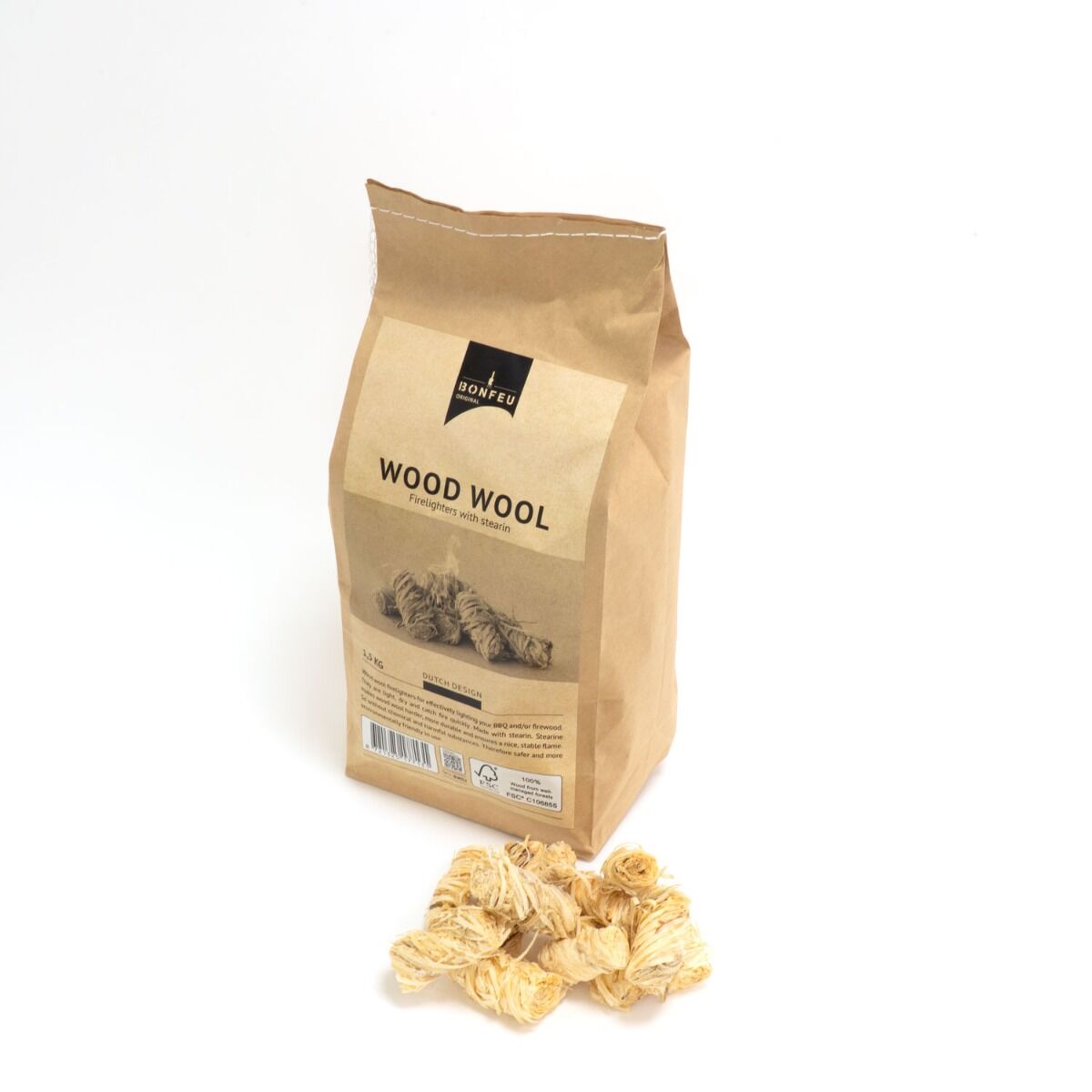 BonFeu Wood Wool Firelighters 1,5 kg