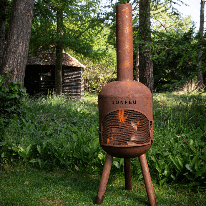 BonFeu Bonbono Rust Fireplace
