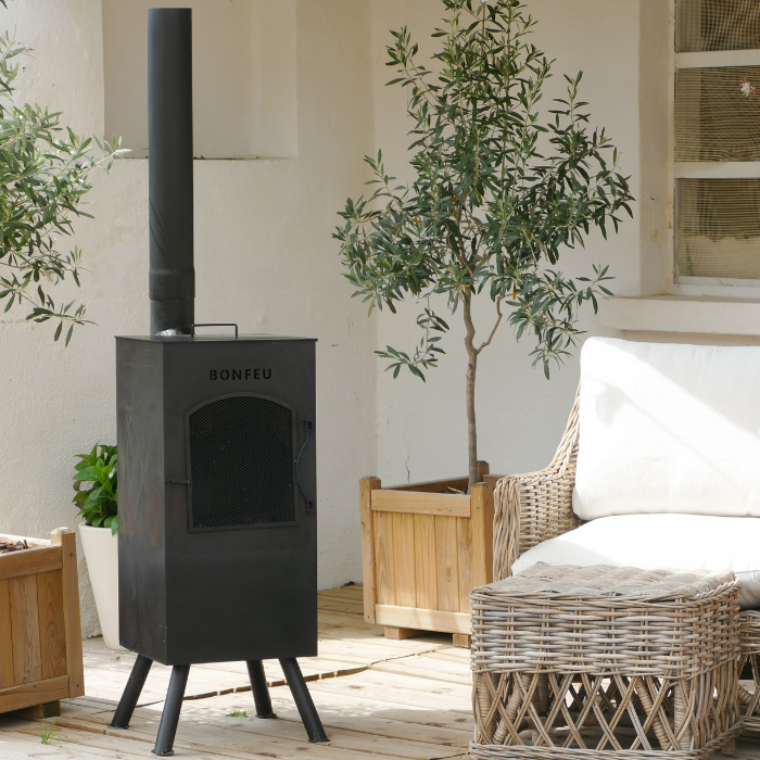 BonFeu BonCarré Black Fireplace
