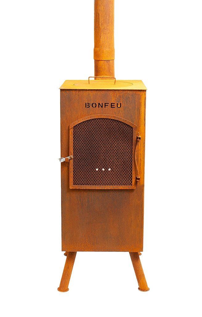 BonFeu Boncarré QLP Rust Fireplace