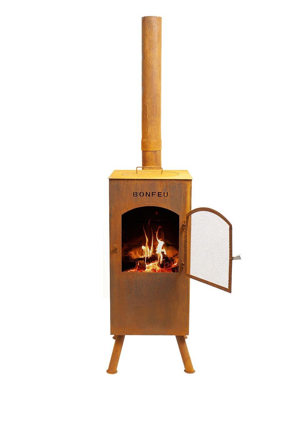 BonFeu Boncarré QLP Rust Fireplace