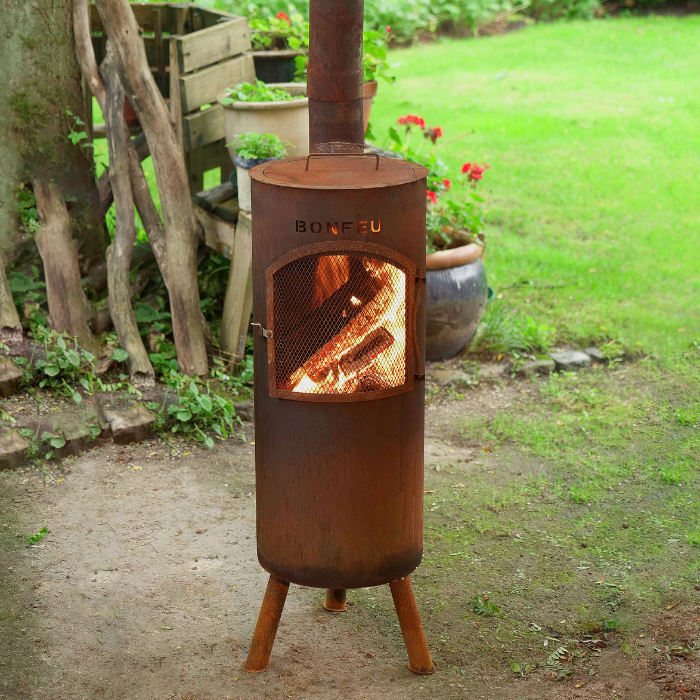 BonFeu BonGiano LP Corten Fireplace