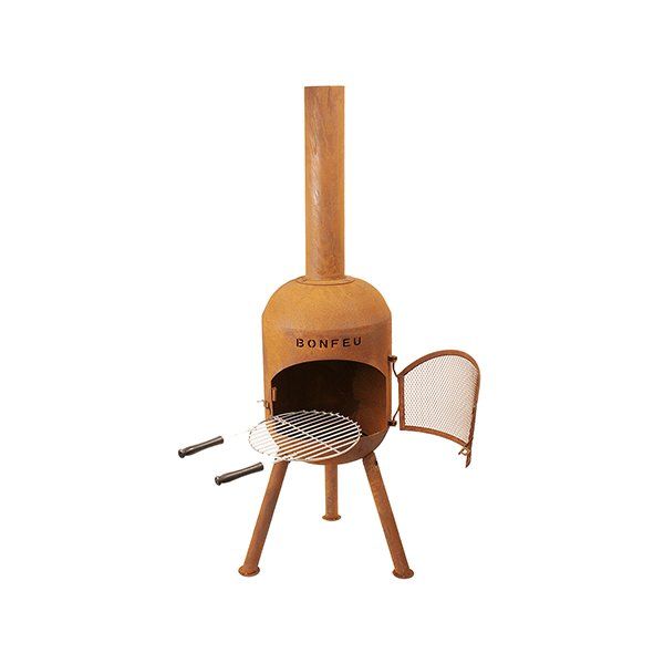 BonFeu BonSolo Rust Fireplace