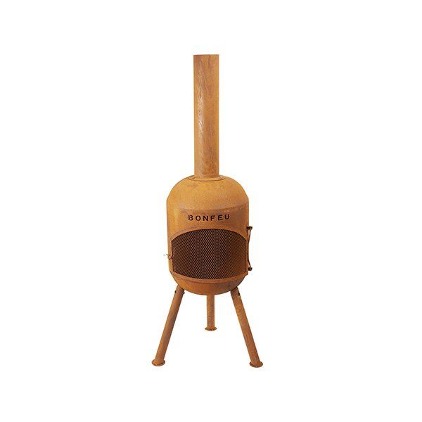 BonFeu BonSolo Rust Fireplace