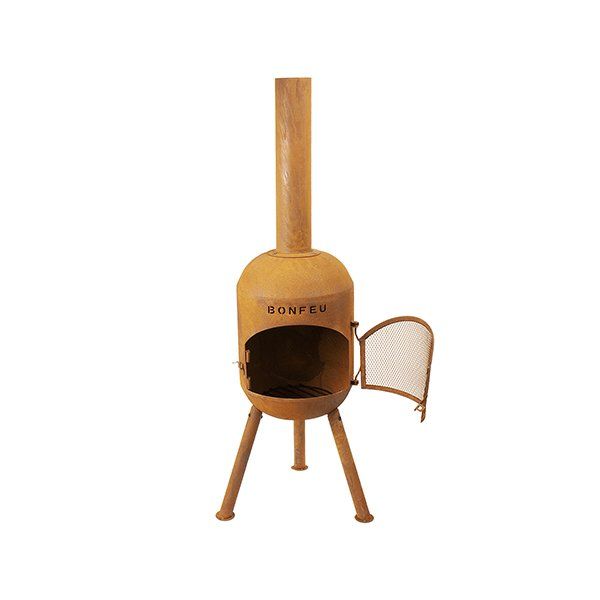 BonFeu BonSolo Rust Fireplace
