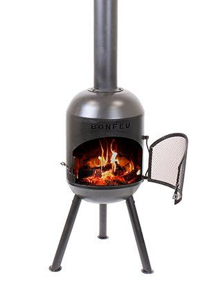 BonFeu BonSolo Black Fireplace