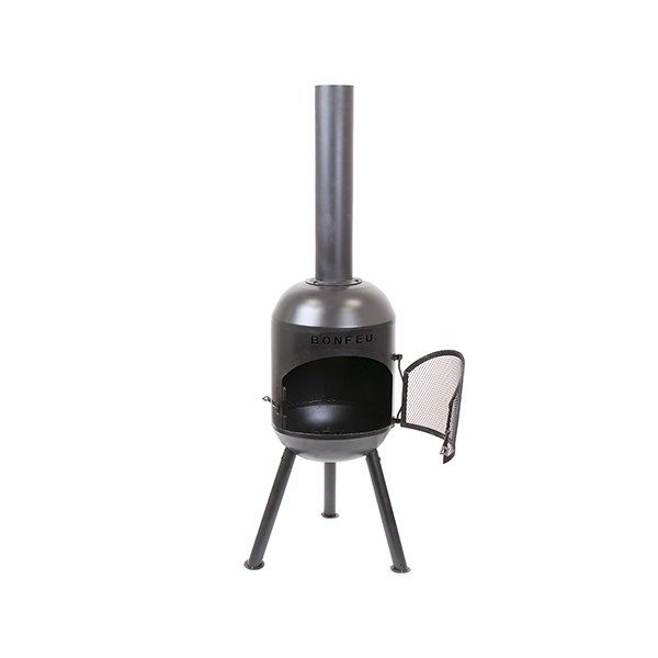BonFeu BonSolo Black Fireplace