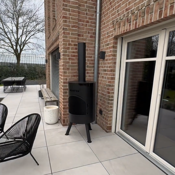 BonFeu BonTon 60 Black Fireplace