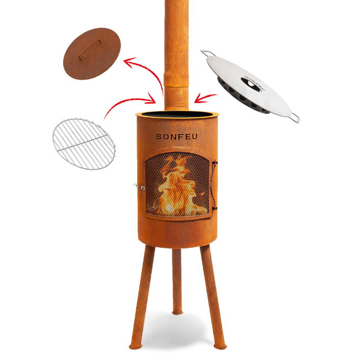 BonFeu BonGiano SP Corten Fireplace