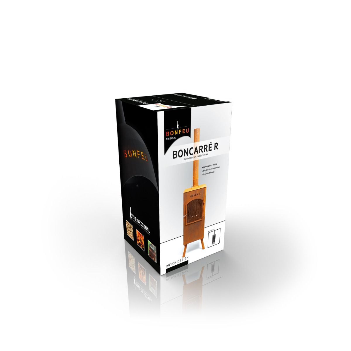 BonFeu Boncarré QLP Rust Fireplace