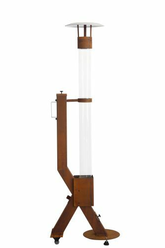 Green Flame Rocket Heater Pellet Patio Heater Corten Steel