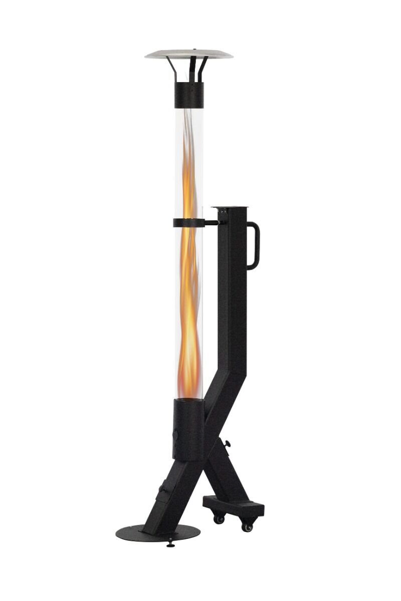 Green Flame Rocket Heater Pellet Fireplace