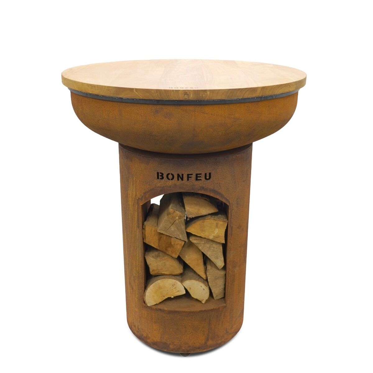 BonFeu BonTeak tabletop for BonBiza