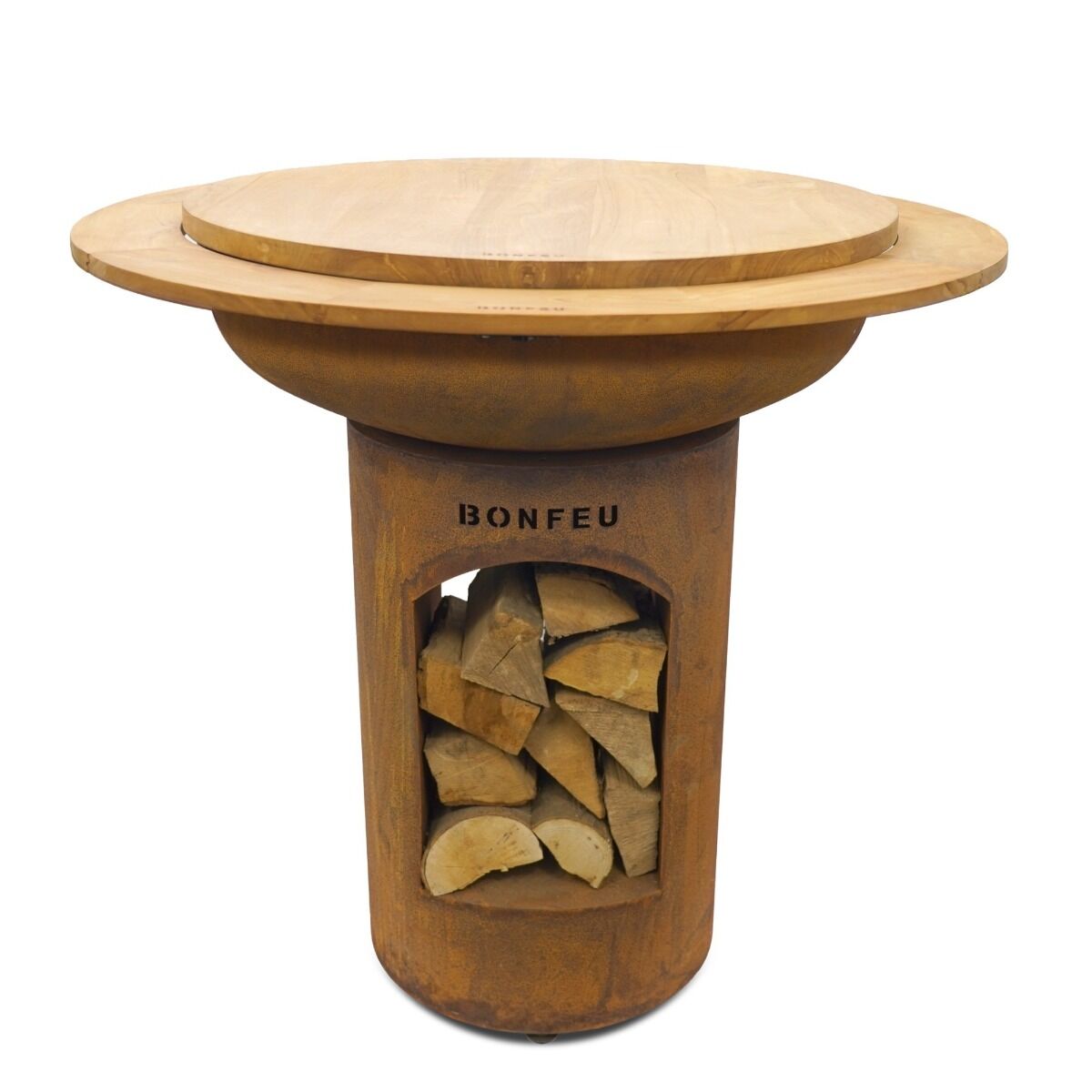 BonFeu BonTeak tabletop for BonBiza
