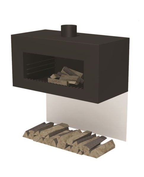 FORNO Fireplace Enok Wall Black