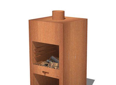 FORNO Fireplace Stig CortenSteel
