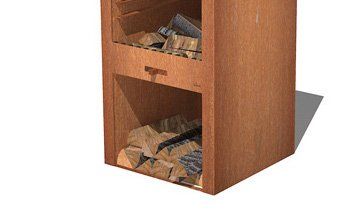 FORNO Fireplace Stig CortenSteel