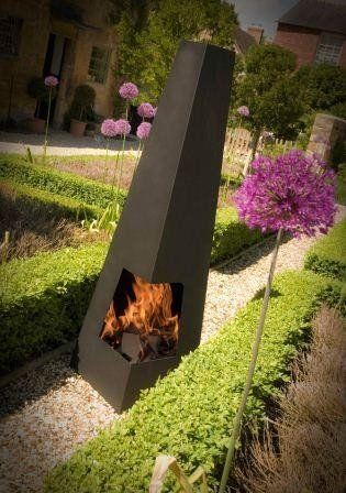 GardenMaxX Chacana Black Fireplace