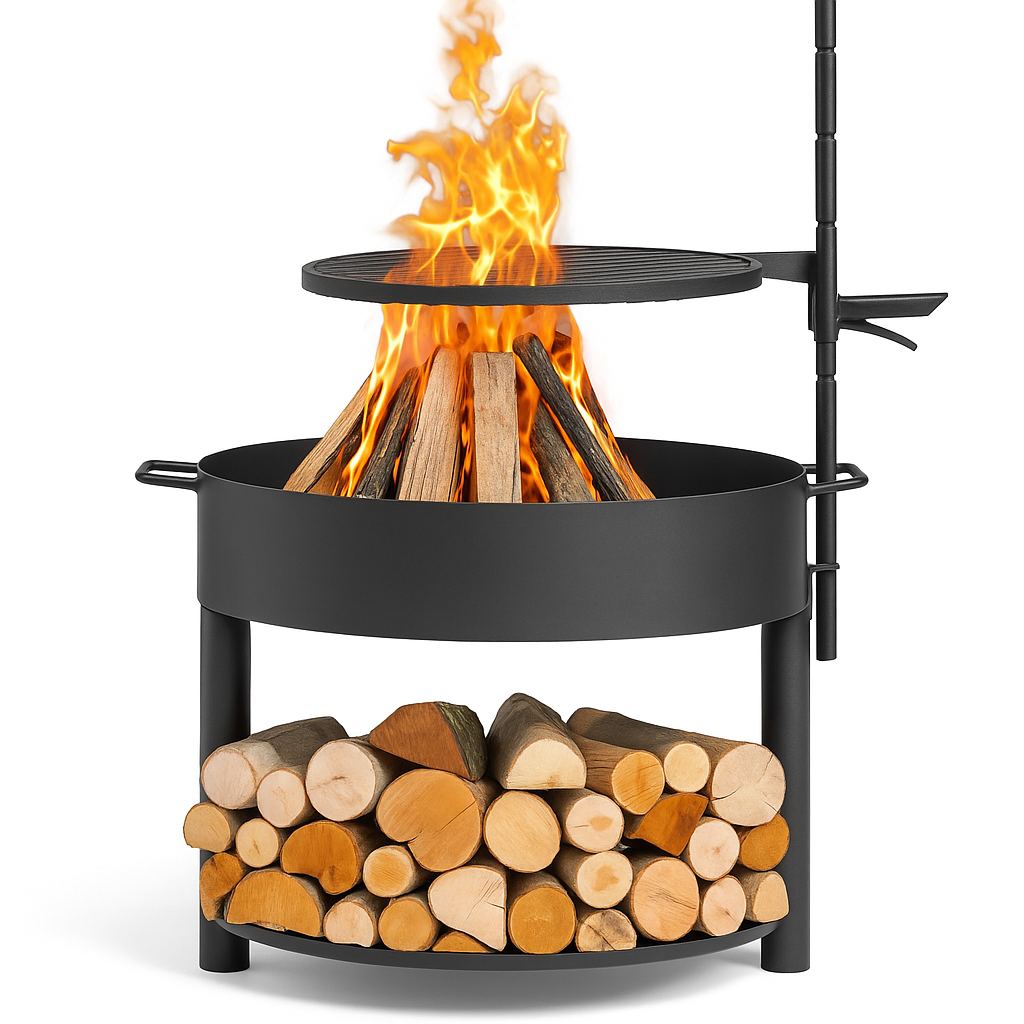 CookKing Firebowl Montana X 60 cm with Mast and Grill Grid 50 cm