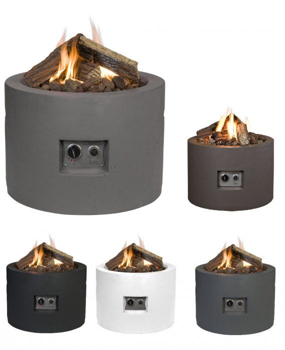 Happy Cocooning Firetable Round White