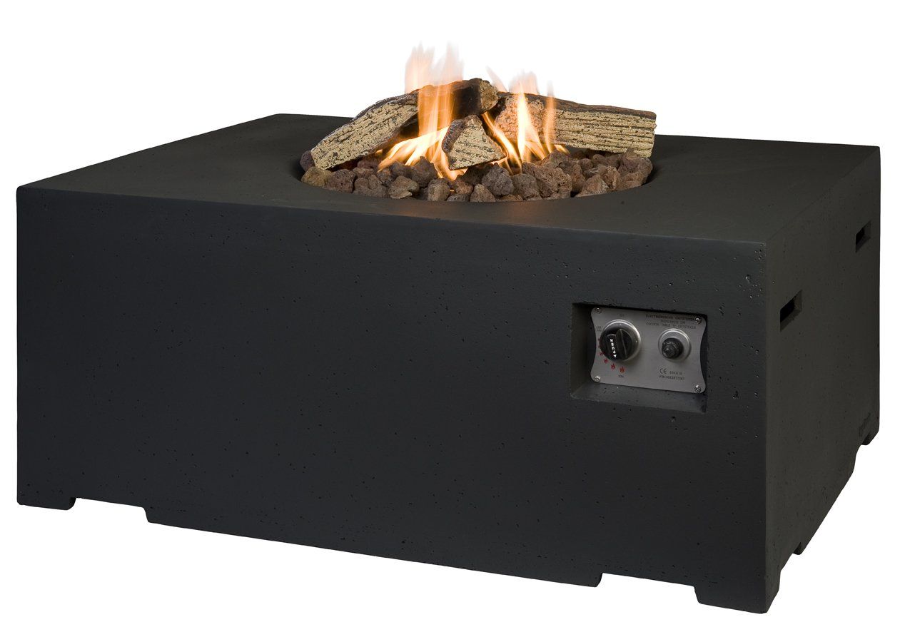 Happy Cocooning Firetable Rectangle Black