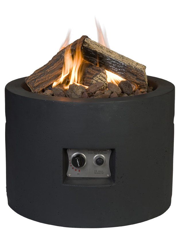 Happy Cocooning Firetable Round Black