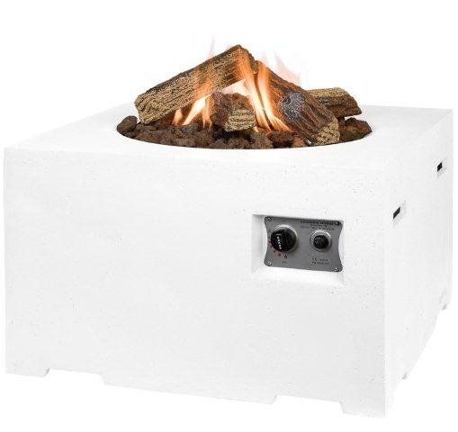 Happy Cocooning Firetable Square White