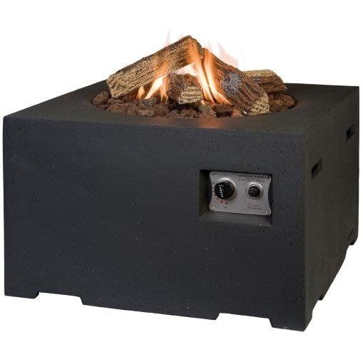 Happy Cocooning Firetable Square Black