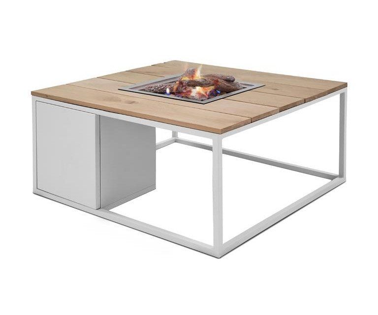 Cosi Firetable Cosiloft 100 White/Teak