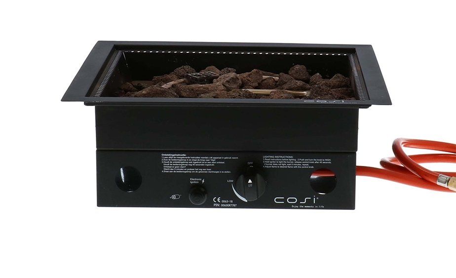 Cosiburner built-in burner square Black