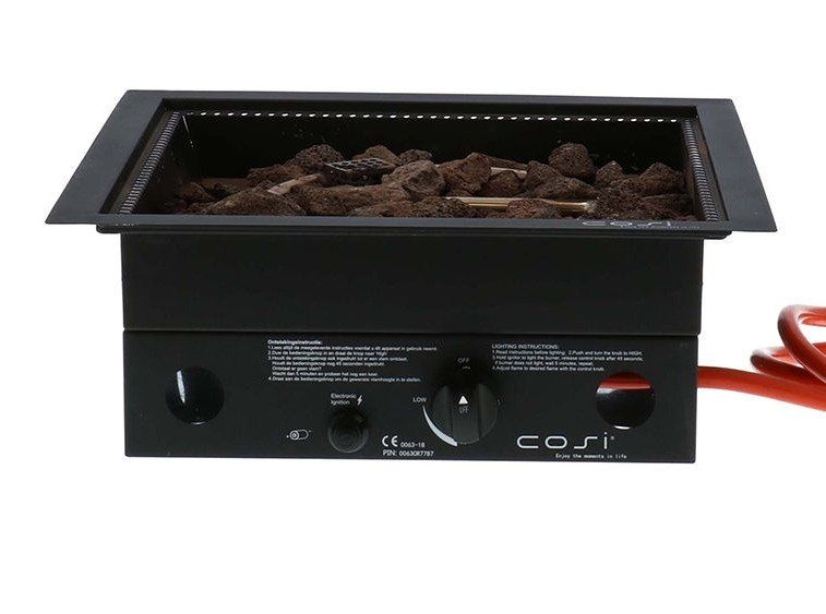 Cosiburner built-in burner square Black