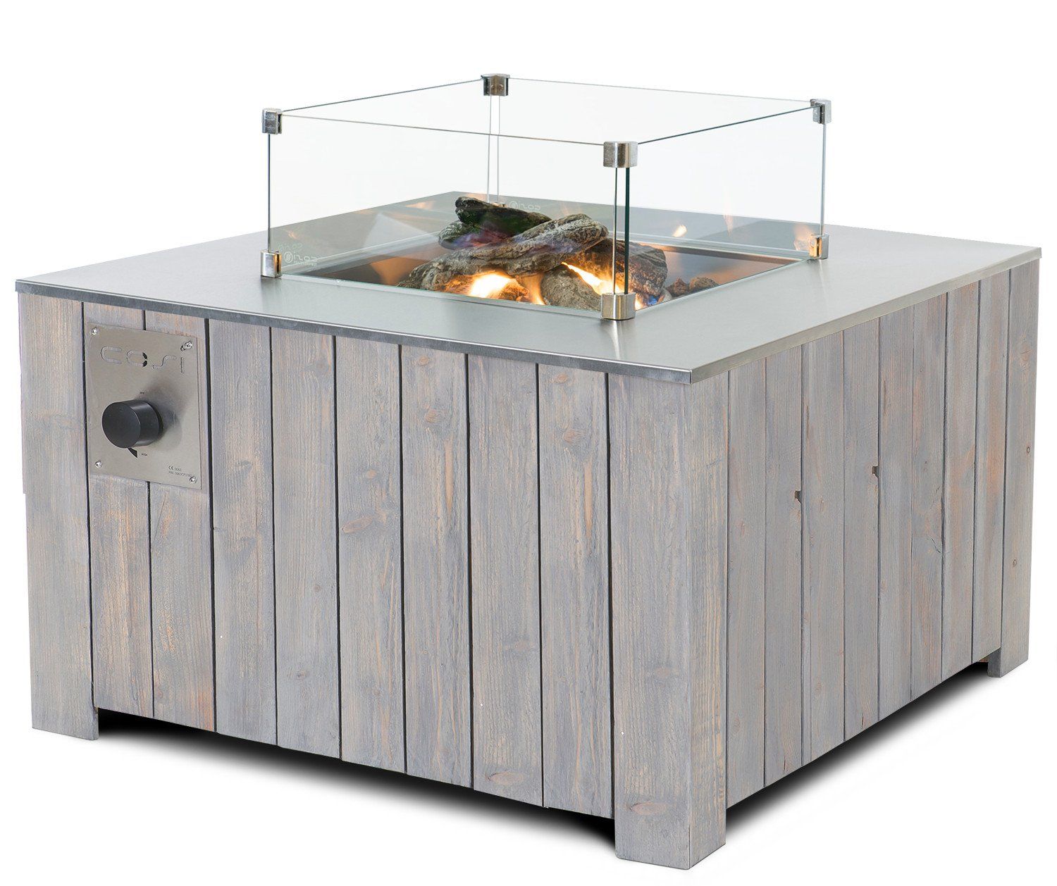 Cosi Fire Table Cosicube 70 Grey Wash