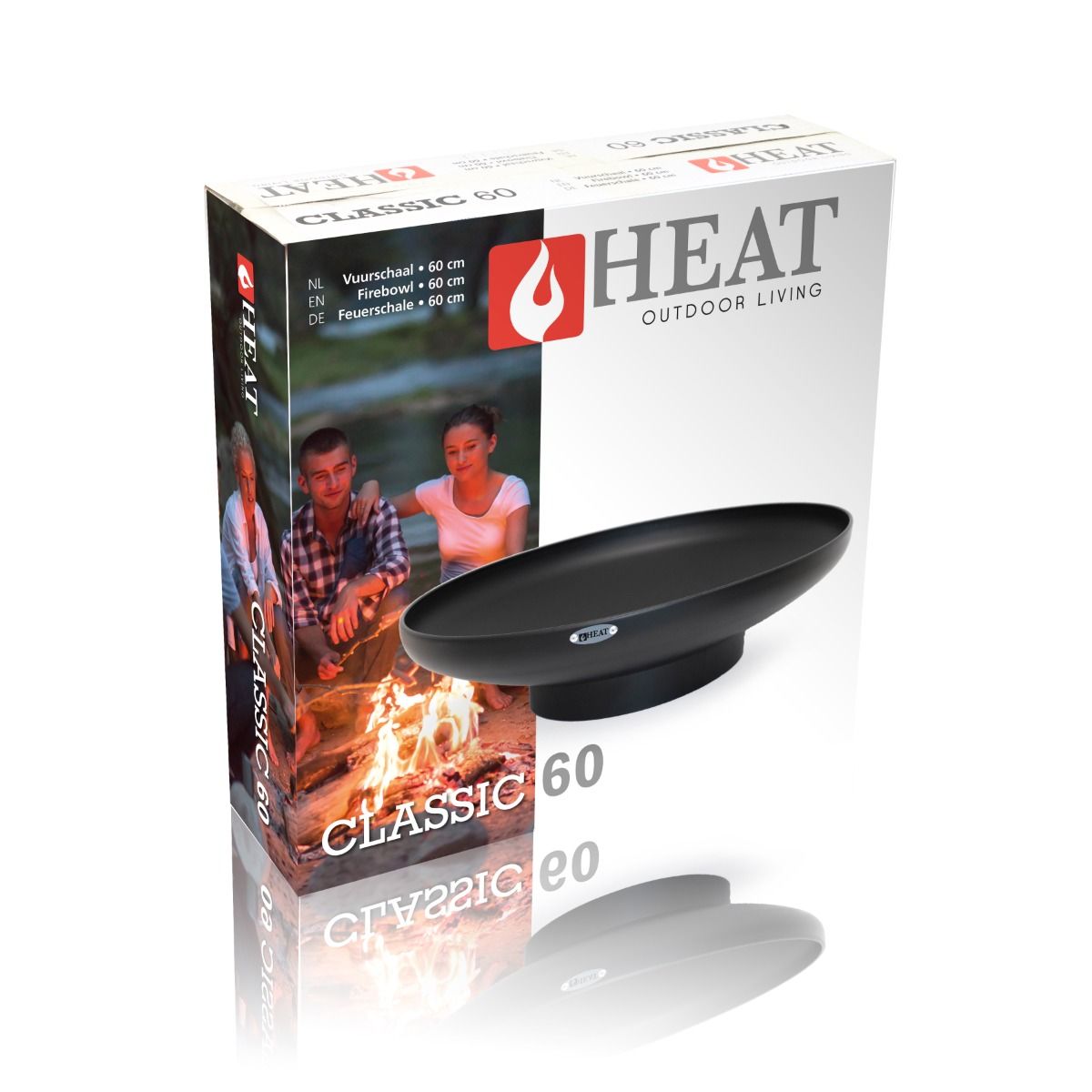 HEAT Fire bowl Classic Ø 60 cm Black HEAT Fire bowl Classic Ø 60 cm Black