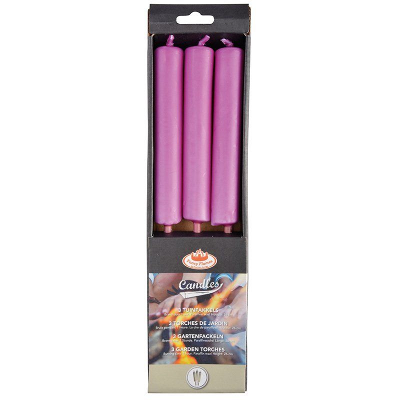 Esschert garden torch Purple L (set of 3)