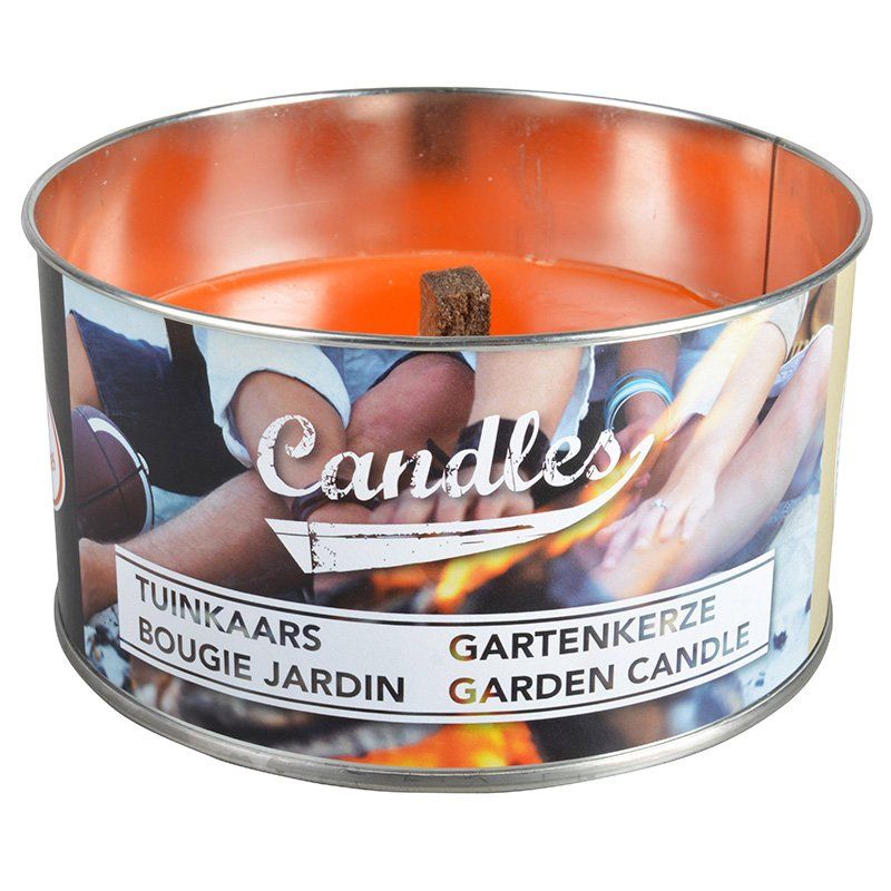 Esschert garden candle in tin M (set of 4)