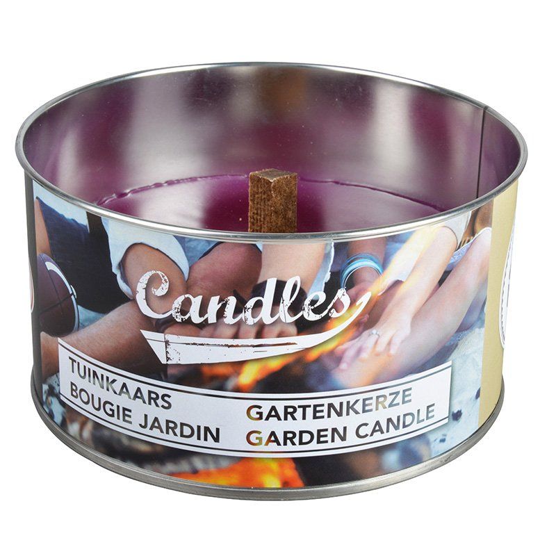 Esschert garden candle in tin M (set of 4)