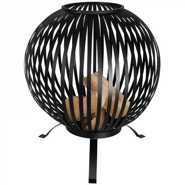 Esschert Fireball Laser Cut Stripes Black Ø59